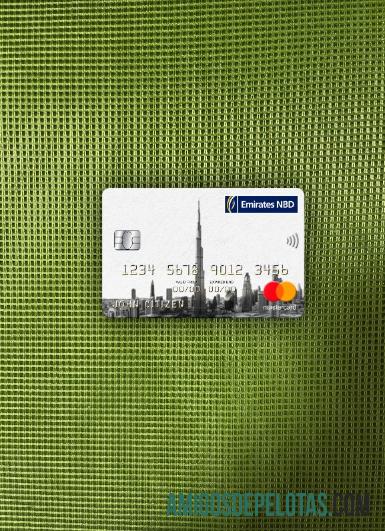Emirados Árabes Unidos Dubai Emirates NBD Bank Mastercard Photolook Front amostra